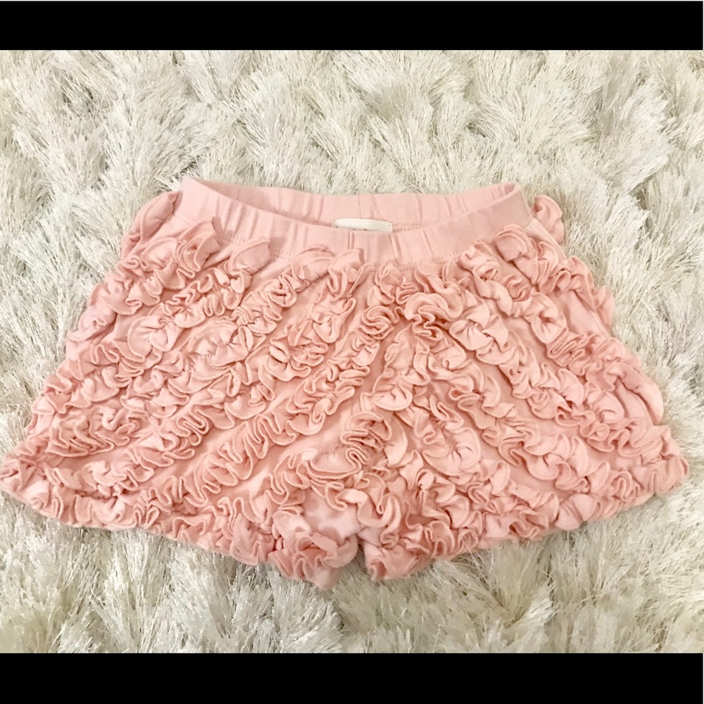 Light Pink Lemon Loves Lime Ruffle Shorts